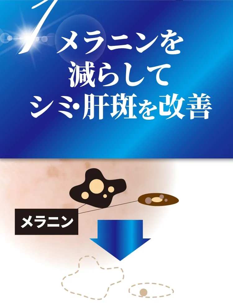 メラニンを減らして